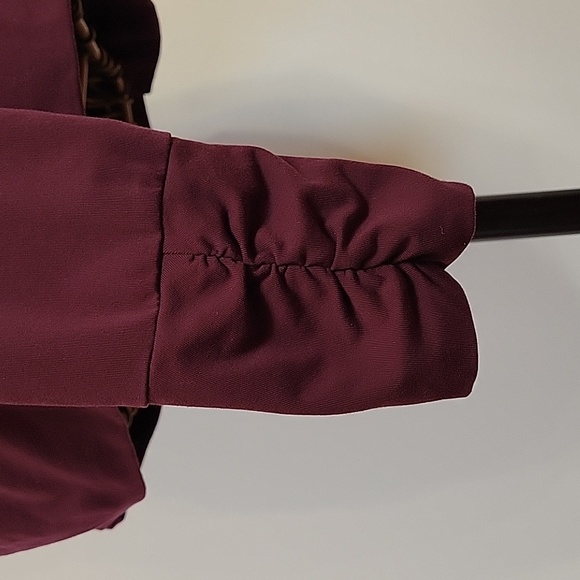 lucy lucypower ruched front full zip long sleeve 2 pocket jacket womens size XL - Picture 4 of 9